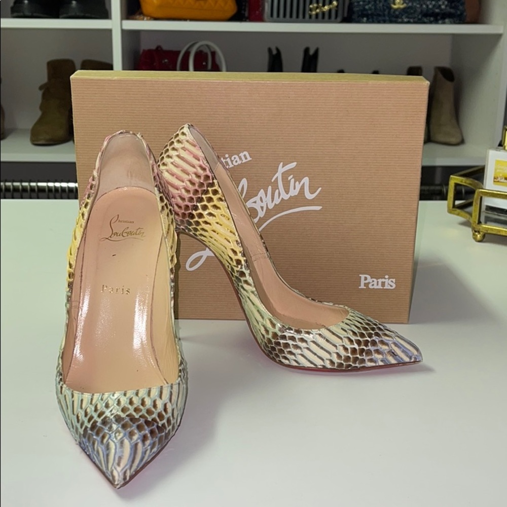 Christian Loubiton So Kate 120 Multicolor Python